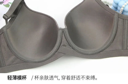 DaiNaFang Sexy Bras For Women Push Up Breathable Adjustable Bow Control Underarm Fat CDE Full Cup Underwear Plus Size Lingerie