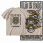 G41 Beige Vintage 100% Cotton Tiger Printed Men's T-shirt |  Streetwear Big Size Cool O-neck men's Tee Tshirt