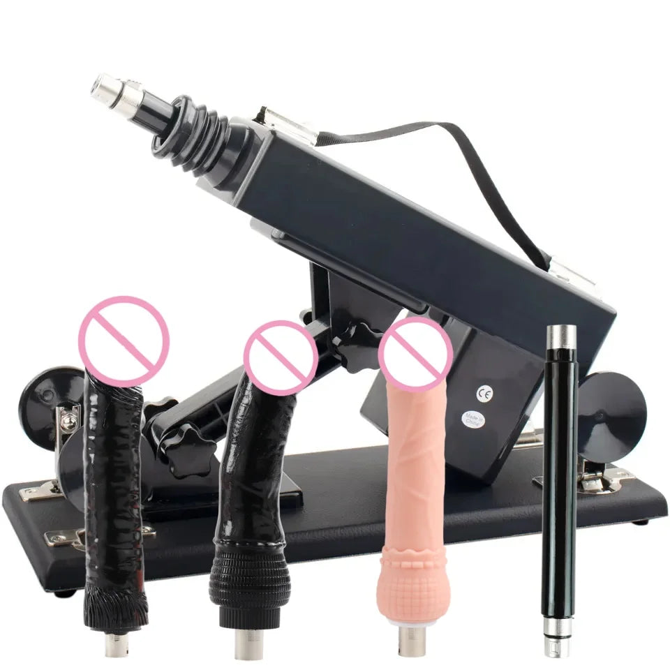 FREDORCH Sex Machines More Attachment Masturbating Pumping Sex Gun Adjustable with Dildo Couples Sex Toy Love Machine for Couple