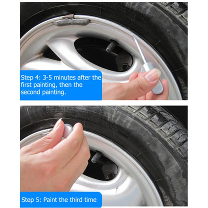 12mL Car Paint Scratch Repair Pen Wheel Spoke Rim Paint Marker Pen Brush Paint