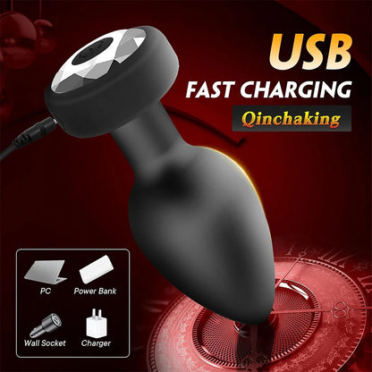 Powerful Small Anal Vibrator for Gay Wireless Remote Control 10 Frequency Vibration Prostate Massager Female Vagina Massager