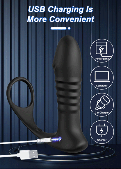 Telescopic Prostate Massager Vibrator Men APP Control Butt Plug Anal Vibrating Wireless Bluetooth Remote Dildo Sex Toy for Women
