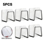 1/5Pcs Kitchen Sponges Holder Stainless Steel Sink Sponges Drain Drying Rack Self Adhesive Storage Holder Wall Hooks Organizer