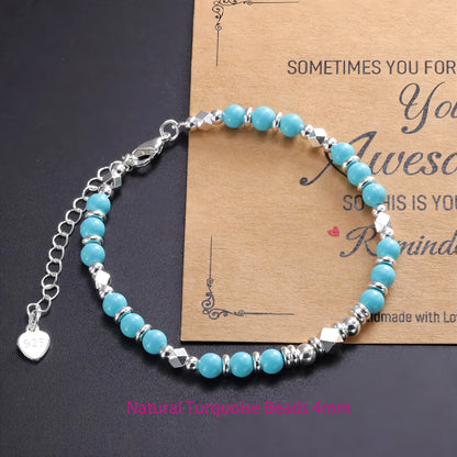 VENTFILLE 925 Sterling Silver Line Extremely Fine Bracelet for Women Love Haert Bead Korean Ins Sweet Jewelry Gift Dropshipping