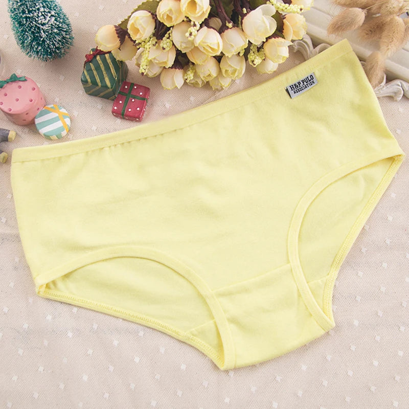 7Pcs/Lot Plus Size Underwear Women's Panties Cotton Girl Brief Sexy Lingeries Shorts Underpant Solid Panty Female Intimate M-4XL