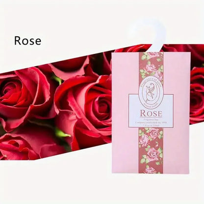 5pcs Smell Incense Hanging Decor Wardrobe Sachet Closet Car Hanging Fragrance Sachet Aromatherapy Perfume Air Freshener Scent