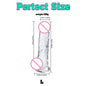 4 Size Transport Silicone Dildo Fake Dick for Women Artificial Penis with Suction Cup Female Masturbation Adult Sex Toy for 18+