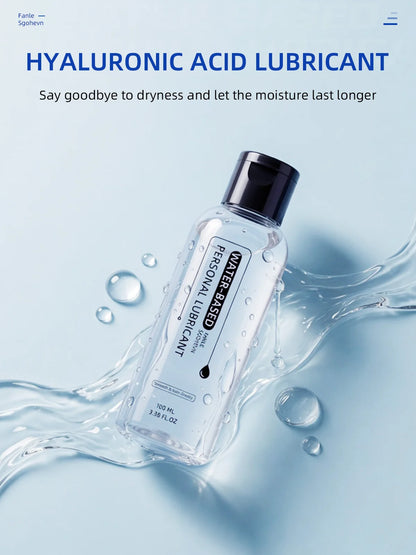 Water-Based Lubricant Safe Vaginal Anal, Wash-Free Lube for Couples, Adult Erotic Tools Compatible Condoms Toys