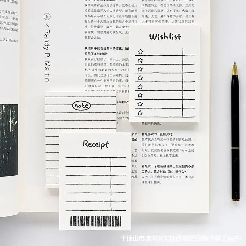 50Sheets Mini Note Book Convenient Memo Pad List Time Sticky Note Schedule Planner Office School Supplies Stationery