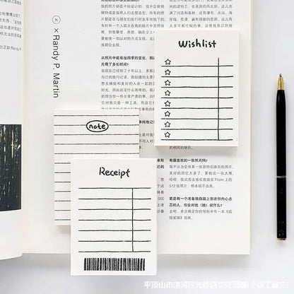 50Sheets Mini Note Book Convenient Memo Pad List Time Sticky Note Schedule Planner Office School Supplies Stationery