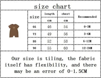 Cotton Romper Gift Hat with Ear New In Summer Kids Baby Girls Boys Short Sleeve Waffle Patch Bear Infant Newborn Jumpsuits