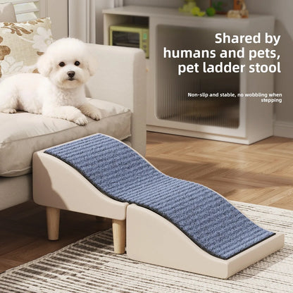 Foldable Pet Ramp Non-Slip Dog Stairs Sofa Climbing Assistance for Bed & Car Footrest Stool for Small Breed Cats and Dogs