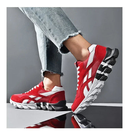 Brand Trend Size 38-48 Men's Wear-resistant Cushioning Thick-soled Fitness Sneakers Outdoor Breathable Running Shoes for Men