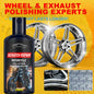 Car Wheel Rim Scratch Refurbishment Paste, Tire Rim Scratch Paint Repair Paste - Black And White Silver Aluminum Alloy Rim
