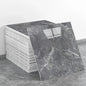 10PCS Waterproof 3D Ceramic Tile Sticker Imitation Marble Self Adhesive Wall Floor Sheet for Home Renovation Decoration Use