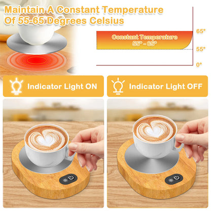 Electric Heater Cup Mug Warmer Coffee Mug USB Mug Warmer Heater Warm Mat Constant Temperature Coaster For Home Office Gifts