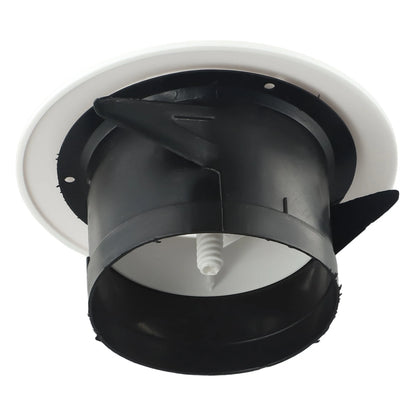 Exhaust Hood ABS Air Vent Extract Valve Grille Round Diffuser Ducting Ventilation Cover Air Volume Cooling Vent 75mm 100mm 125mm