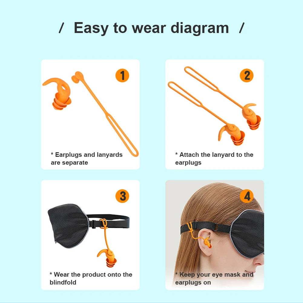 Swim Ear Plugs Silicone Waterproof Anti-noise Pool Accessories Swimming Earplugs Water Sports Swim Swimming Ear Plugs