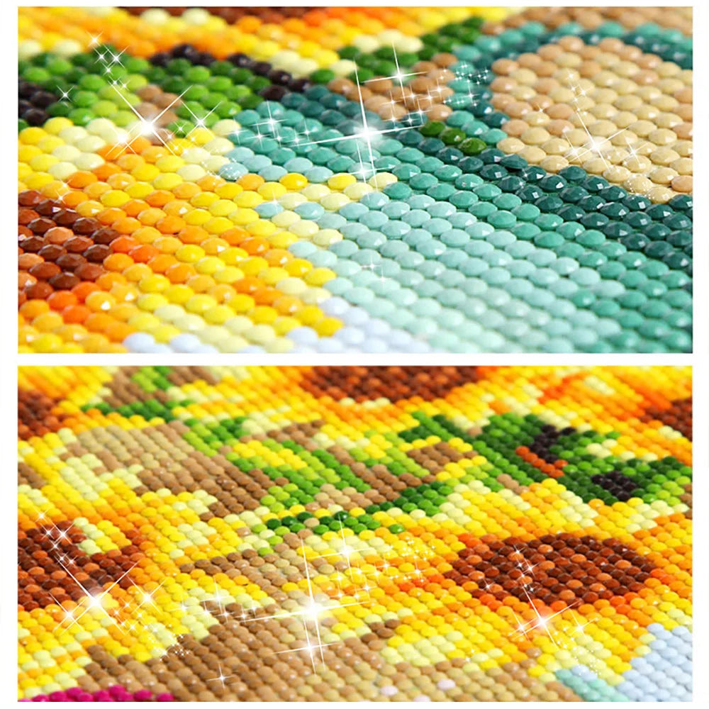 DIY Cartoon Diamond Painting AB Rhinestone Embroidery Landscape Mosaic Cross Stitch Handmade Art Set Children Room Decoration