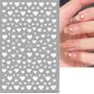 3d Nail Art Stickers Red Black White Love Hearts Stars Clouds French Full Tips Adhesive Nail Decals Slider For Manicure