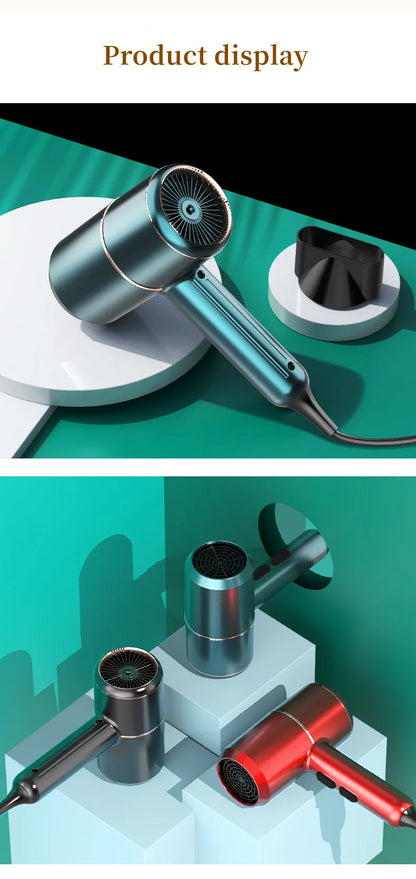 Hot Selling Professional Hair Dryer Negative Ion High Power Blue Light Foldable Electric Hair Dryer Salon Hair Tools Home