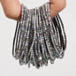 5pcs Fashion Colorful Acrylic Crystal Rhinestone Elastic Bracelet For Women Stretch Wristband Wedding Bracelets Daily Jewelry