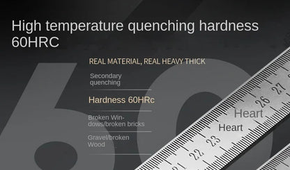 Engineered for Emergencies: 50cm Stainless Steel Ruler with Hardened Tip for Measurement | Drafting Multi‑Tool&Window-Breaking