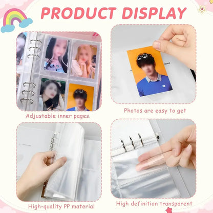 10pcs A5 Kpop Loose-leaf Collect Book Photo Cards Album Inlay Idol Card Collect Book Inner Page Stationery Birthday Gift포토카드 바인더