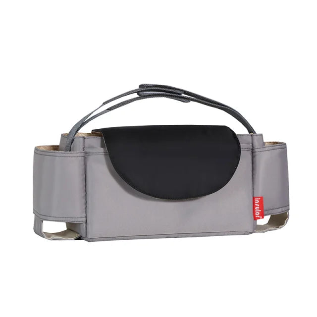 Stroller Organizer Bag,Multifunctional Mommy Diaper Bag with Basket,Hooks & Cup Holder,Universal Pram Buggy Carriage Accessories