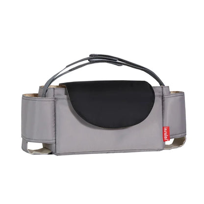Stroller Organizer Bag,Multifunctional Mommy Diaper Bag with Basket,Hooks & Cup Holder,Universal Pram Buggy Carriage Accessories