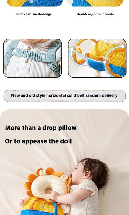 1-3T Toddler Baby Head Protector Backpack Pillow Safety Pad Cushion Prevent Injured Cartoon Security Pillow Protective Headgear