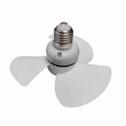 Indoor Ceiling Fan With E27 Screw Base Brushless Motor Providing Quiet Efficient Air Movement Lamp Socket Fan 14CM Compact Size