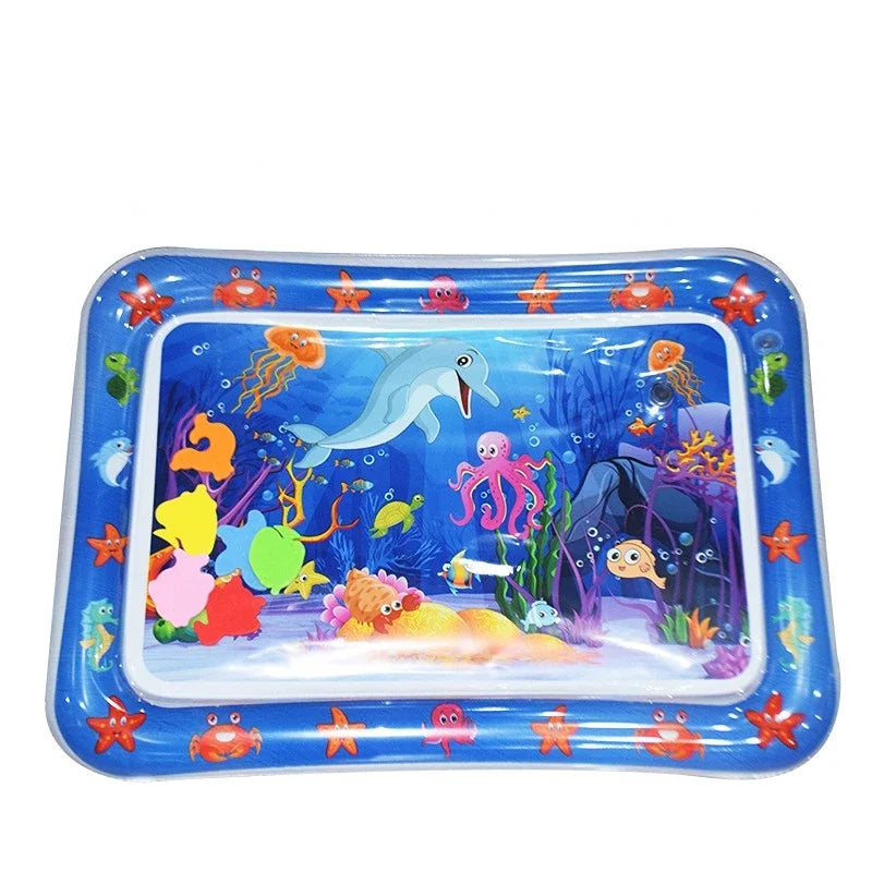 Infinno Inflatable Tummy Time Mat Premium Baby Play Mat Inflatable Water Cushion Interactive Baby Toys for Sensory Development