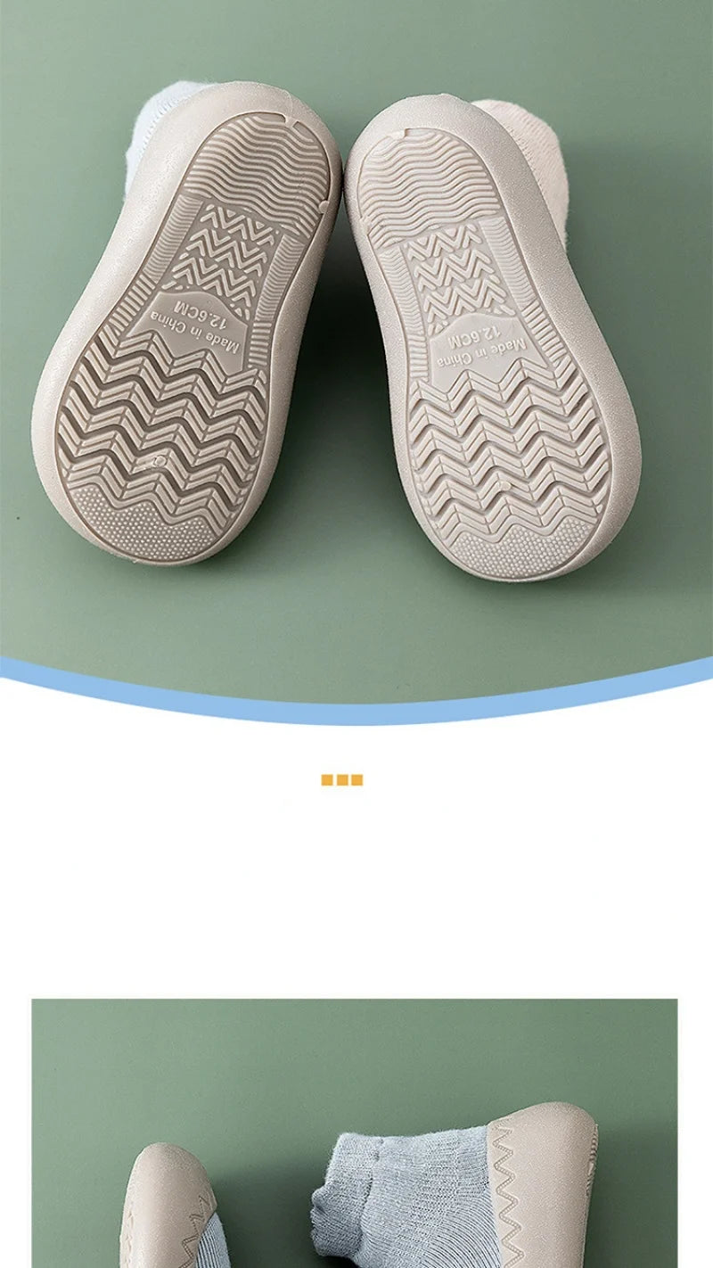 Baby Socks Shoes Infant Cute Cartoon Kids Boy Shoes Soft Rubber Sole Child Floor Sneaker BeBe Booties Toddler Girls First Walker