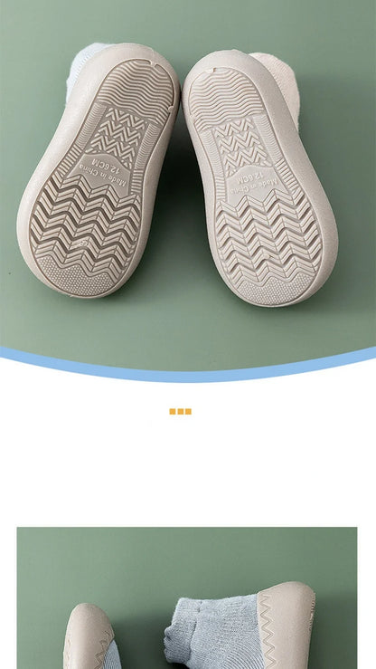 Baby Socks Shoes Infant Cute Cartoon Kids Boy Shoes Soft Rubber Sole Child Floor Sneaker BeBe Booties Toddler Girls First Walker