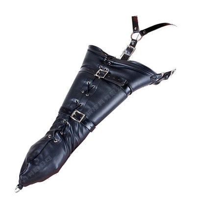 BDSM PU Leather Straitjacket Bondage Body Harness Adult Game Straight Jacket Halloween Clubwear Costume Armbinder Sex Toys Women
