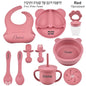 Baby Feeding Set Suction Cup Bowl Personalized Children's Tableware Set Baby Biting Toy Fruit Bear Plate Bowl Infant Cup Feeder