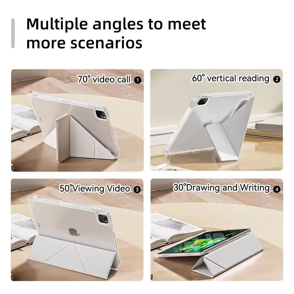 Clear Case For iPad Pro 11 iPad 10.2 7th 8th 9th 10th Gen Cover iPad Air 6 5 4 3 10.2 10.9 13 12.9 M2 M4 Mini 6 7 8.3 Clear Case