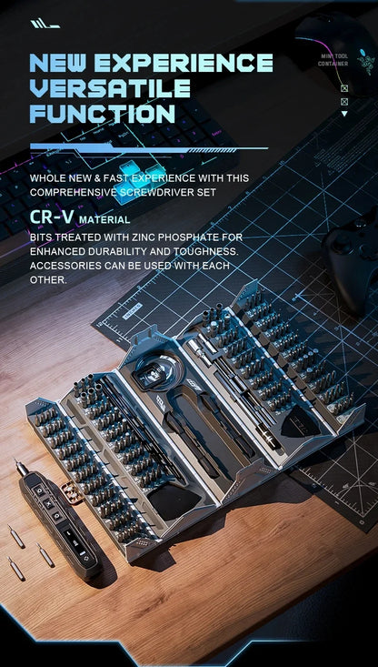 180 in 1 Precision Electric Screwdriver Set Magnetic Torx Hex Bits Repair Tools Power LED Equipment Power Tools Box Men Gift