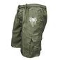Men's Spider Print Cargo Shorts Male Outdoor Overalls Elastic Waist Cycling Shorts Multi-pockets Loose Work Beach Sports Shorts