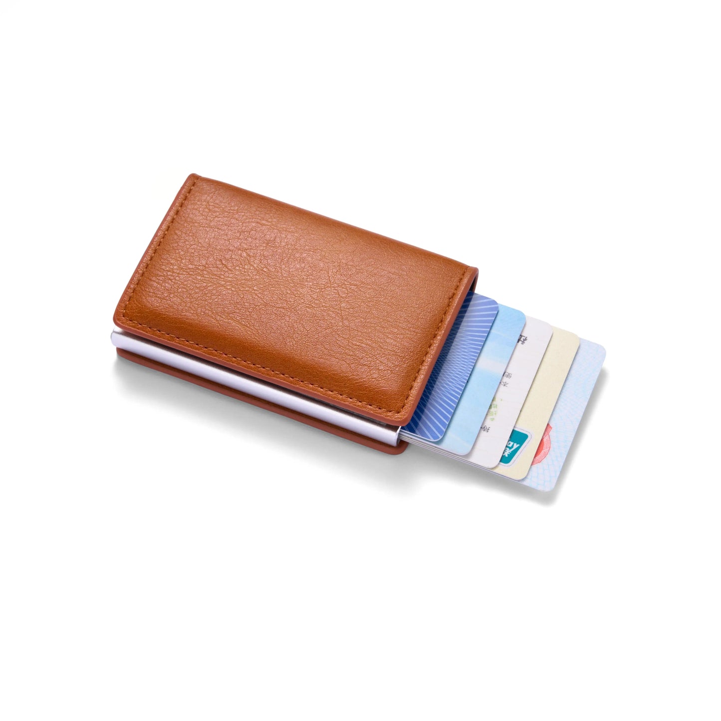 Anti Theft RFID Blocking Credit Card Holder Minimalist Slim Wallet Leather Card Case For Men Women Gift ID Badge