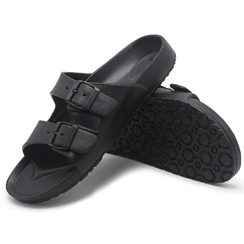 Brand Women Men Slippers Soft Sandals 2025 Summer Women Beach Casual Shoes EVA Slides Original Men Flip-flop Men's Sandal