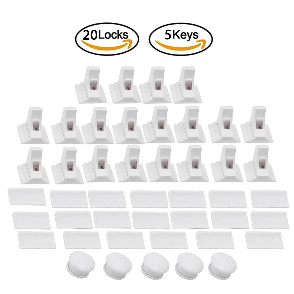 No Drills, No Tools Required - Our Magnetic Child Safety Locks are Easy to Install and Perfect for Cabinets and Drawers