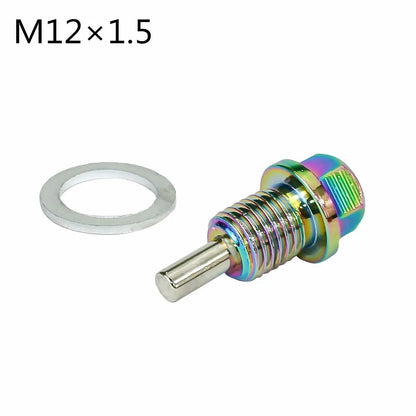 M12 M14 M16 M20*1.5 / 1.25 Neo Chrome Aluminum Magnetic Oil Drain Bolt Oil Sump drain plug nut Oil Drain Plug Magnetic