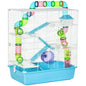 Large 5-stage hamster rodent cage with water watering tunnel wheel Dim. cages room ladder for pet animals, hamster cages rat cages, pet animals furniture