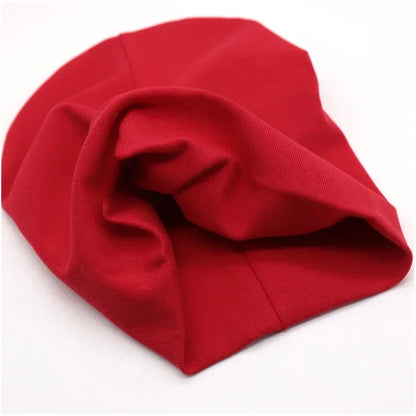 6M-3Y Baby Knitted Hat Scarf Set Solid Color Cotton Hip Hop Beanie Warm Toddler Cap for Boys Girls Spring Autumn Winter
