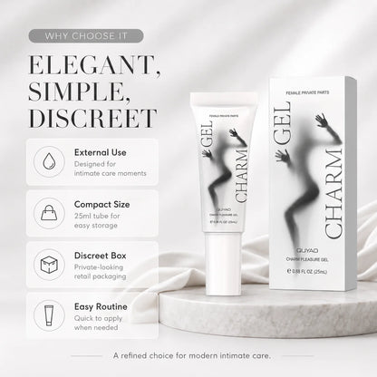 Women's Intimate Pleasure Gel 25ml, External Sensation Enhancing Gel for Couples, Foreplay, Sensual Care & Discreet Travel