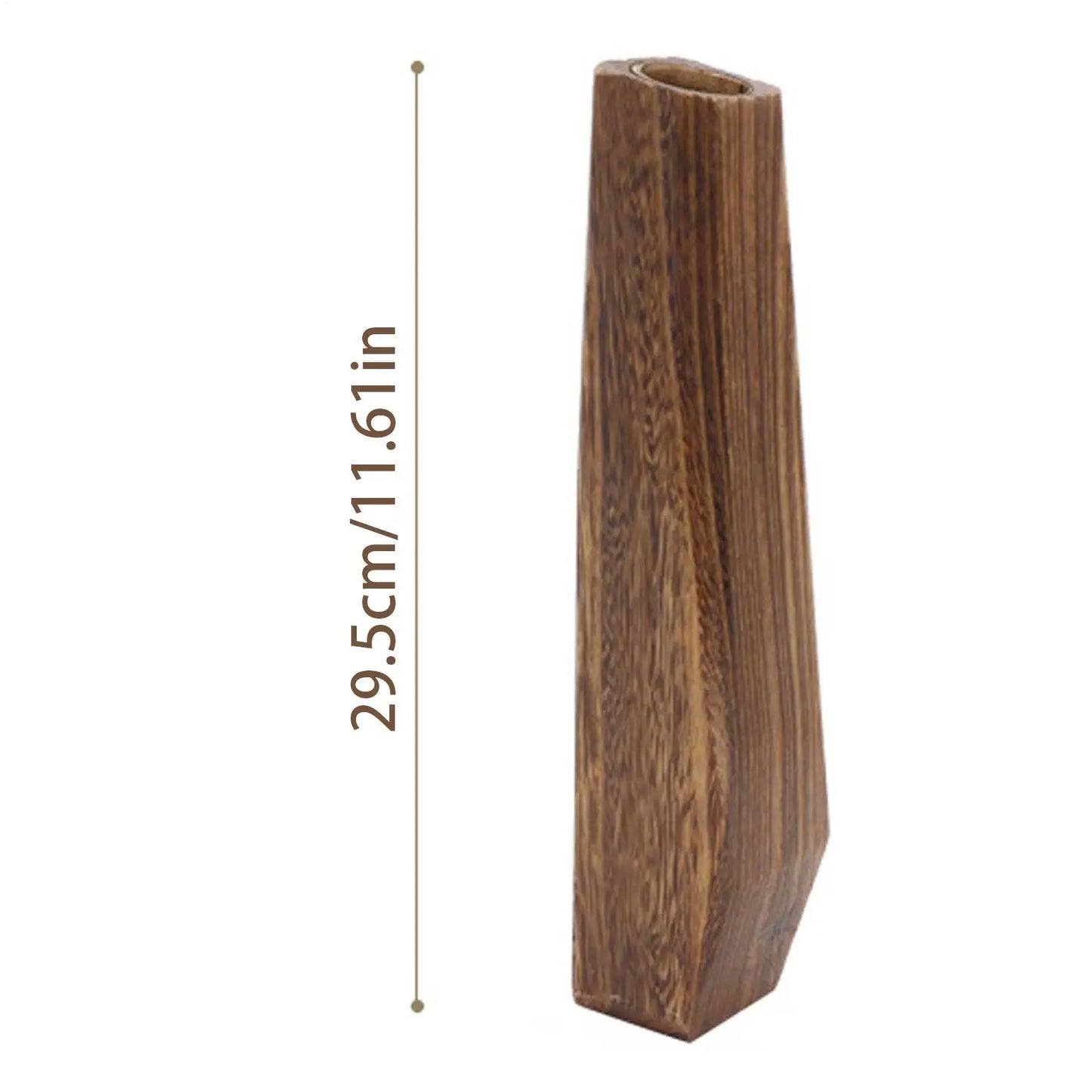 Wooden Vase Wooden Flower Vase Table Ornament Home Decoration For Indoor Outdoor Patio Hallway Bathroom Bedroom Centerpieces
