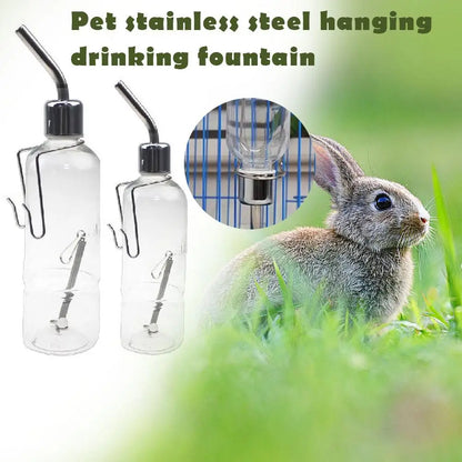 Water Bottles for Rabbit Ferret Small Bird Guinea Pigs Rats Hamster Cage Hanging Liquid Feeder for Small Animals Puppy 180/350ML