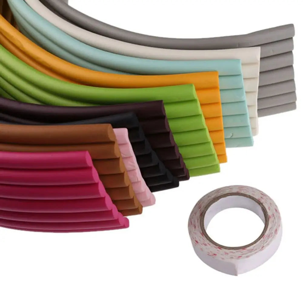 Kids Collision Cushion Foam Bumper Free Tape 2m Baby Safety Desk Edge Guard Strip Table Corner Protector